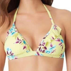 Sugar Beach Neon Tropical 2 Piece Bikini Set Size Medium / large New With Tags